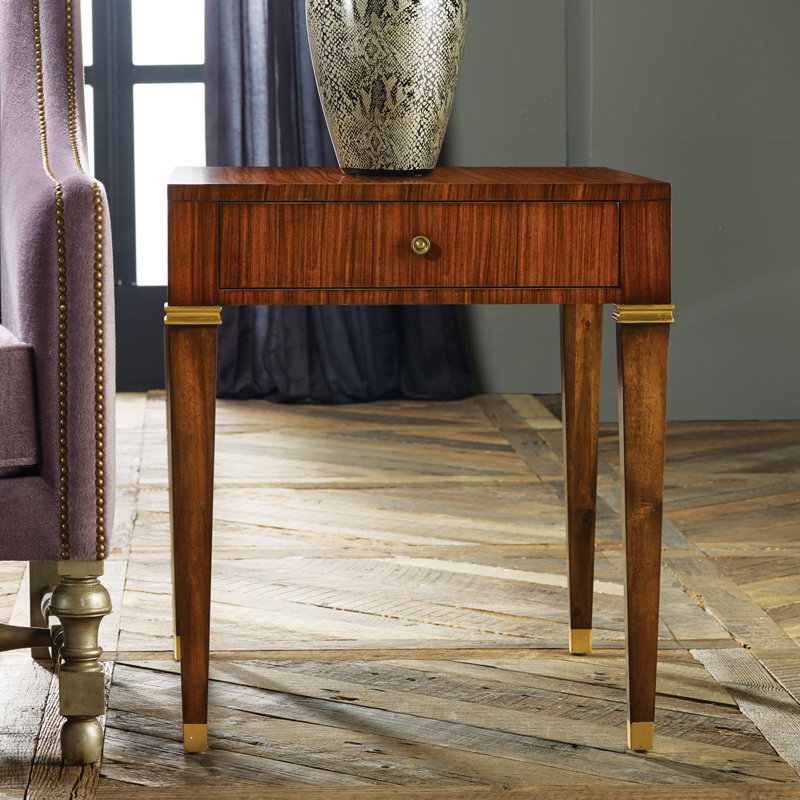 Modern History Home End Table with Storage Perigold